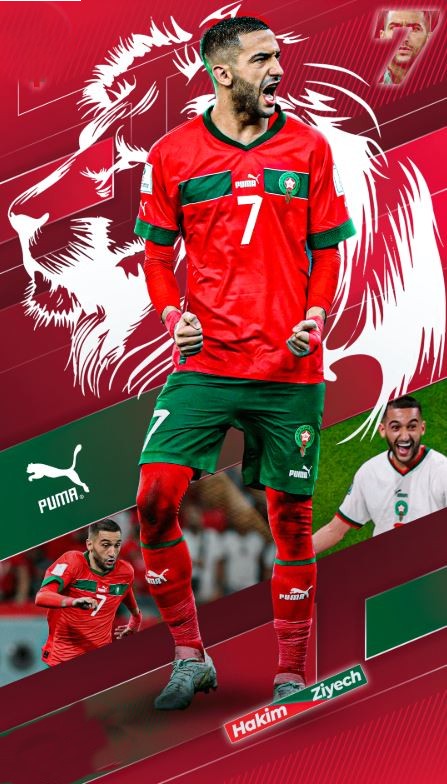 Hakim Ziyech wallpaper 4k
