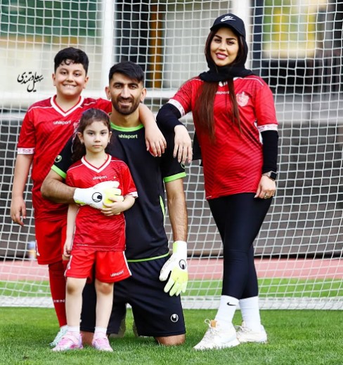 عکس خانوادگی علیرضا بیرانوند
