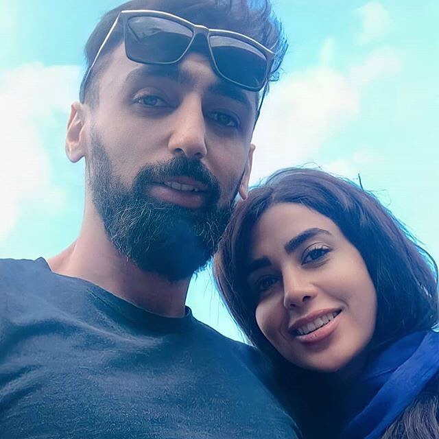 پوریا فیاضی و همسرش