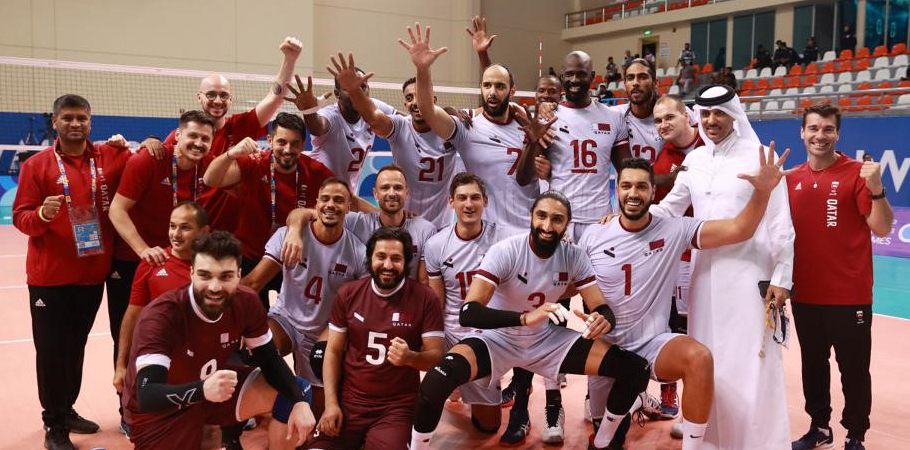 تمرینات بدنی و آمادگی جسمانی تیم ملی والیبال قطر