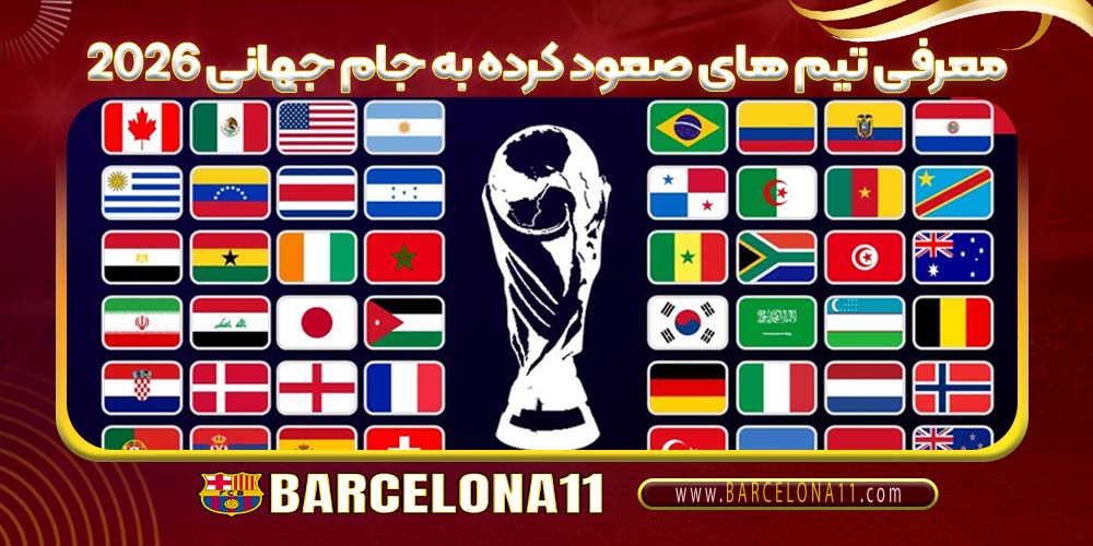 معرفی تیم های صعود کرده به جام جهانی 2026