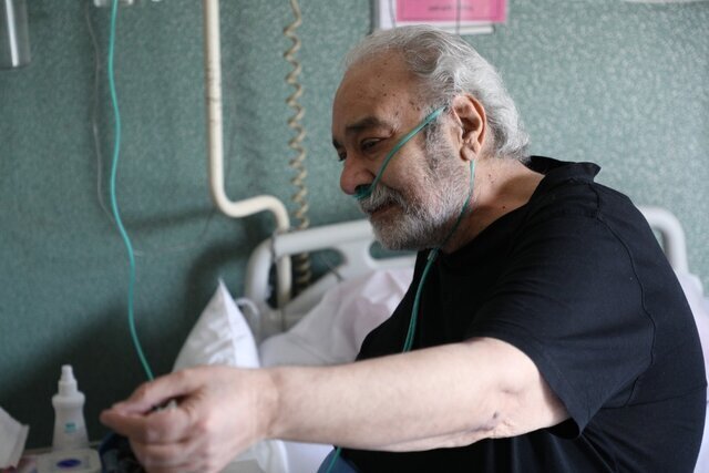محمد کاسبی در بیمارستان
