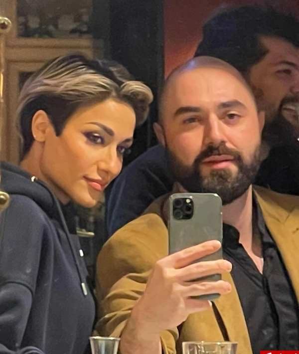 عکس آرزو علی زلفی و همسرش