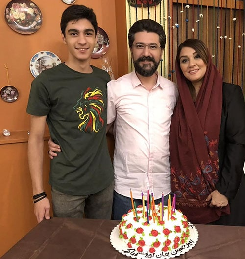 عکس امیرحسین مدرس و پسرش ایلیا