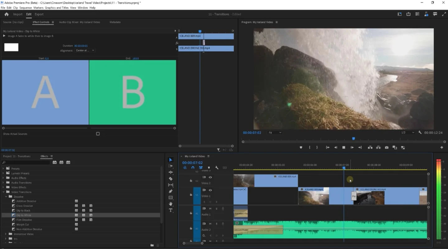 ترانزیشن گلیچ پریمیر ترانزیشن گلیچ پریمیر