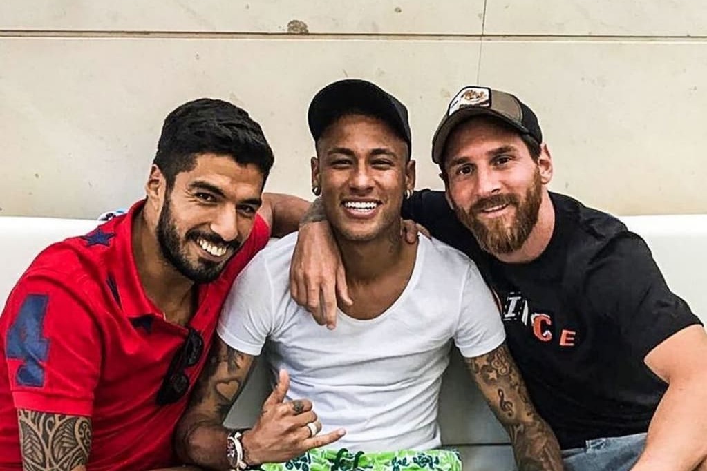 والپیپر مسی در کنار نیمار و سوارز