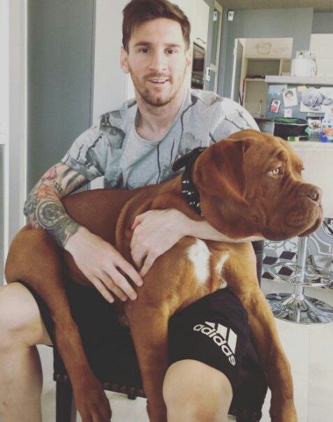 عکس مسی و سگش