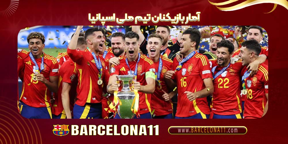 آمار بازیکنان تیم ملی اسپانیا